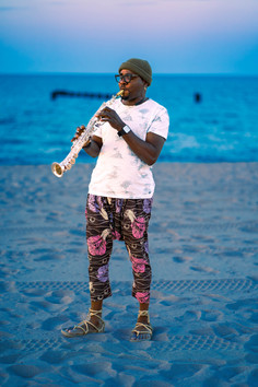 Behind the scenes studio moment